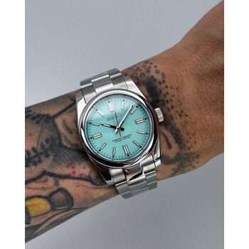 Custom Seiko Mod • Turquoise Green Oyster Perpetual • 36mm